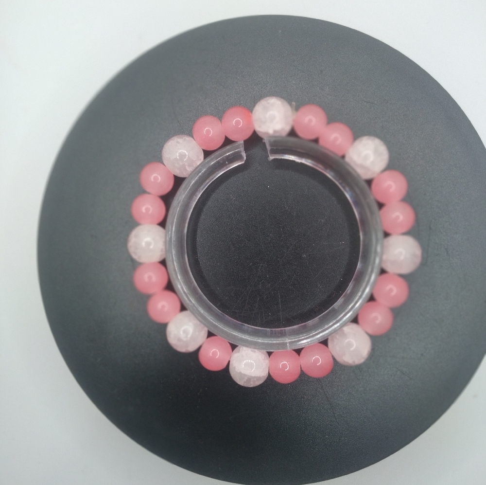 COPY - 3pcs pink bracelets handmade